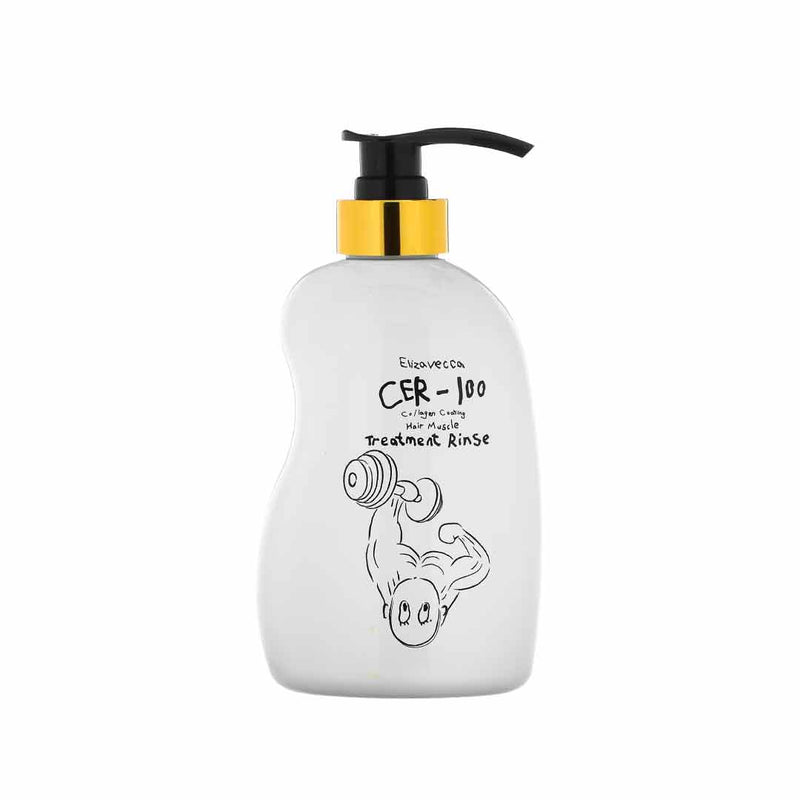 ELIZAVECCA CER-100 Collagen Coating Hair Muscle Treatment Rinse (500ml) - Kiyoko Beauty