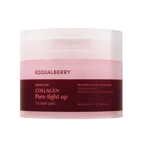 Eqqualberry Collagen Pore-Tight Up Gel Toner Pad (60pcs)