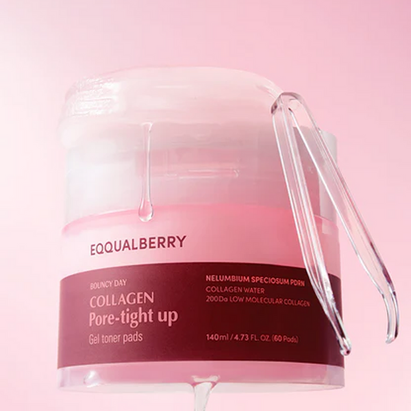 Eqqualberry Collagen Pore-Tight Up Gel Toner Pad (60pcs)