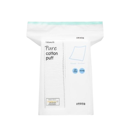 FILLIMILLI Pure Cotton Puff (100pcs) - Kiyoko Beauty