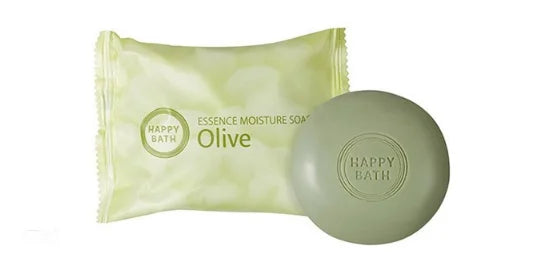 Happy Bath Essence Moisture Bar Soap - Olive (80g)