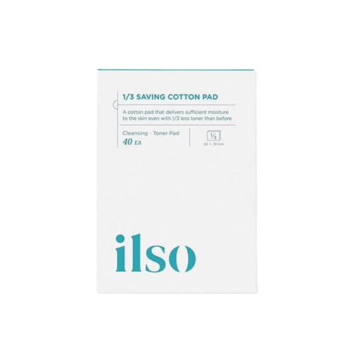 ILSO 1/3 Saving Cotton Pad (40 Sheets) - Kiyoko Beauty