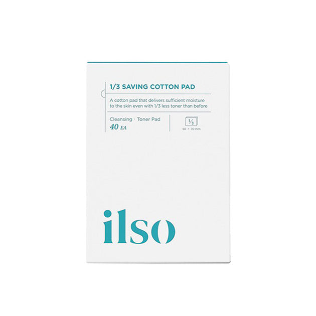 ILSO 1/3 Saving Cotton Pad (50x70mm, 40 Sheets)