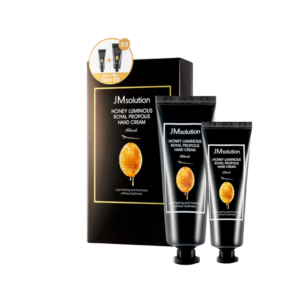JMsolution Honey Luminous Royal Propolis Hand Cream Set (100ml+50ml) - Kiyoko Beauty