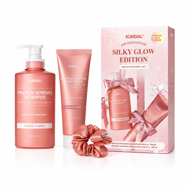 KUNDAL Holiday Silk Glow Edition - Protein Bonding Set (500ml + 250ml)