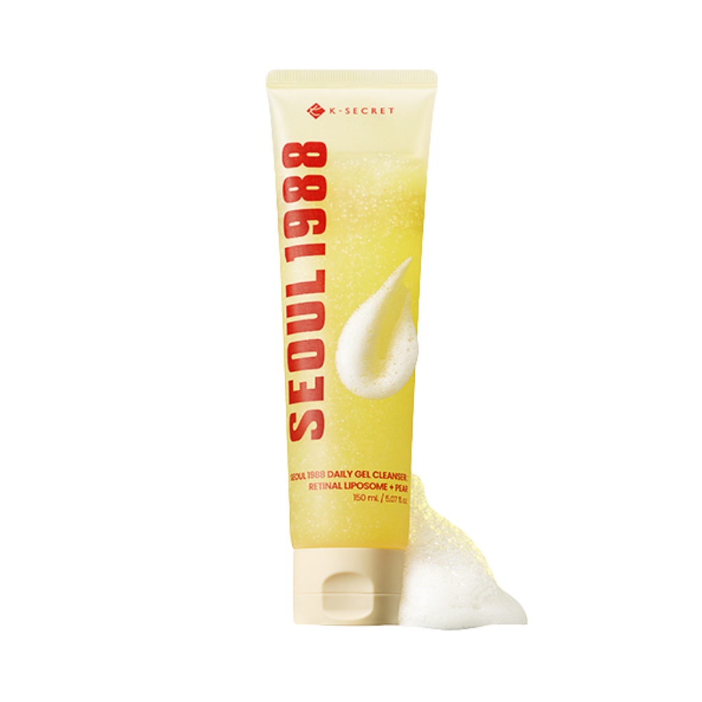 K-SECRET SEOUL 1988 Daily Gel Cleanser: Retinal Liposome + Pear (150ml) - Kiyoko Beauty