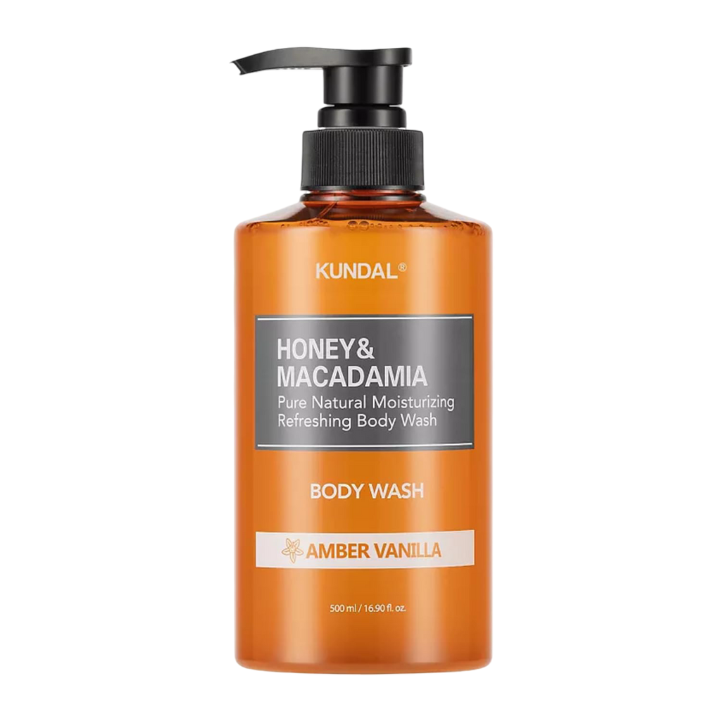 KUNDAL Honey & Macadamia Pure Body Wash (500ml) - Kiyoko Beauty
