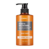 KUNDAL Honey & Macadamia Pure Body Wash (500ml)