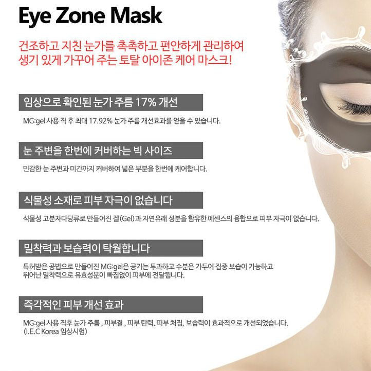 PUREDERM Black Food MG: Gel Eye Zone Mask (1 pair) - Kiyoko Beauty