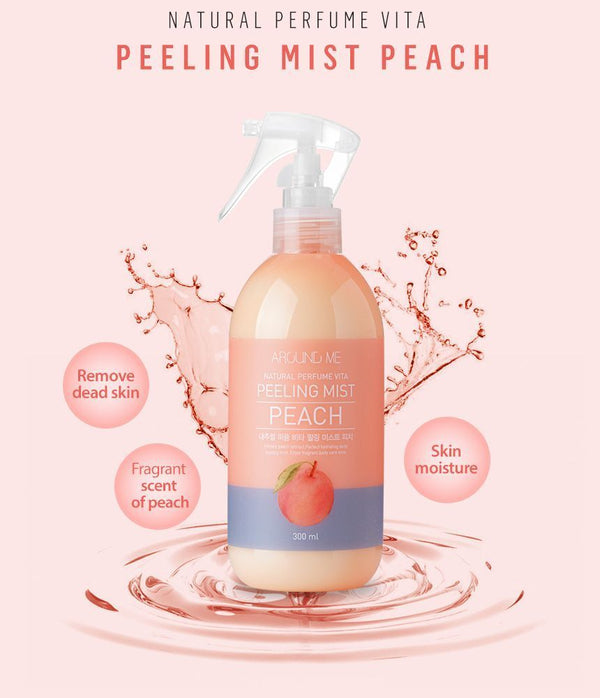 AROUND ME Natural Perfume Vita Peeling Mist - Peach (300ml)