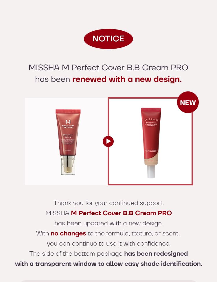 MISSHA Perfect Cover B.B Cream Pro (50ml)