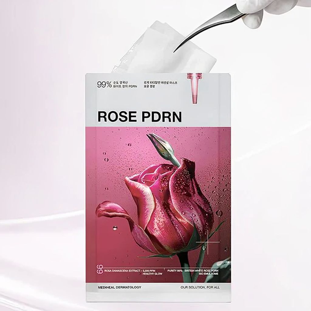 MEDIHEAL Rose PDRN Essential Mask (10 PCs) - Kiyoko Beauty