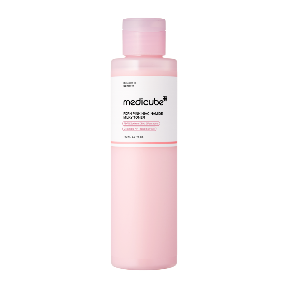 Medicube PDRN Pink Niacinamide Milky Toner (150ml) - Kiyoko Beauty