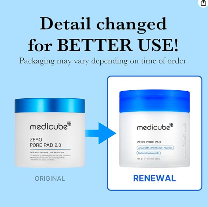 Medicube Zero Pore Pads 2.0 (70pcs) - Kiyoko Beauty