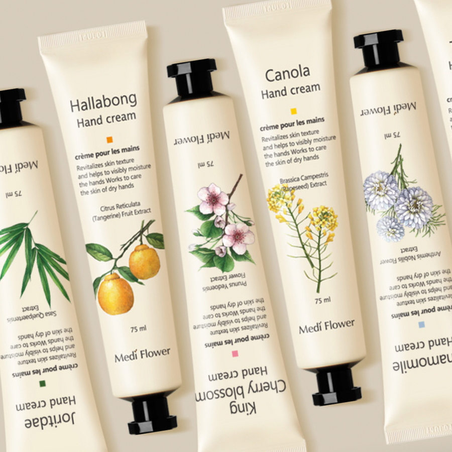 MEDI FLOWER Bonita Garden Hand Cream Set (75gx6) - Kiyoko Beauty