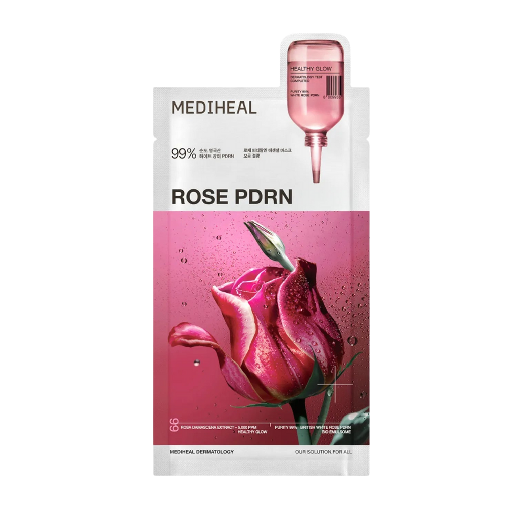 MEDIHEAL Rose PDRN Essential Mask (10 PCs) - Kiyoko Beauty