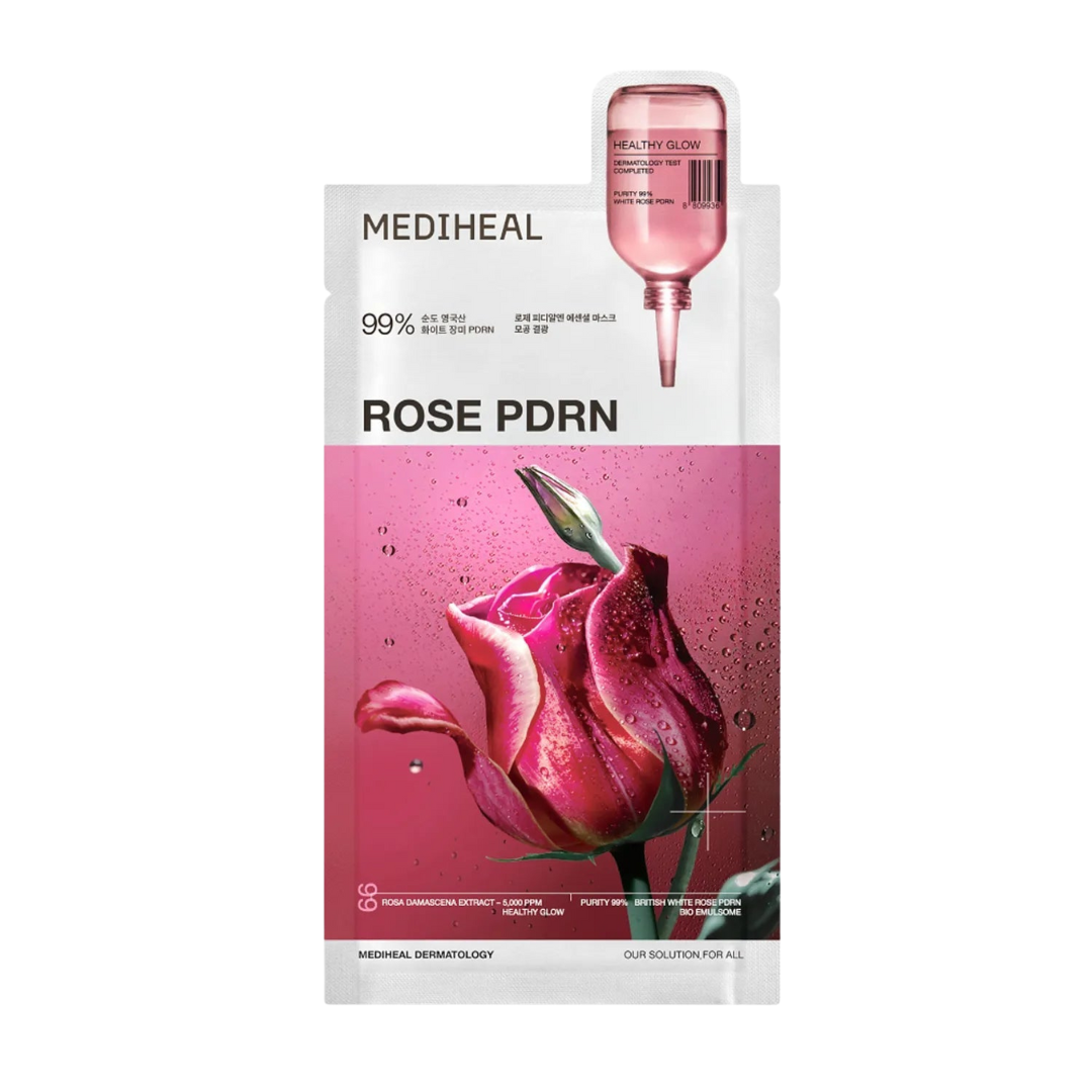 MEDIHEAL Rose PDRN Essential Mask (10 PCs) - Kiyoko Beauty