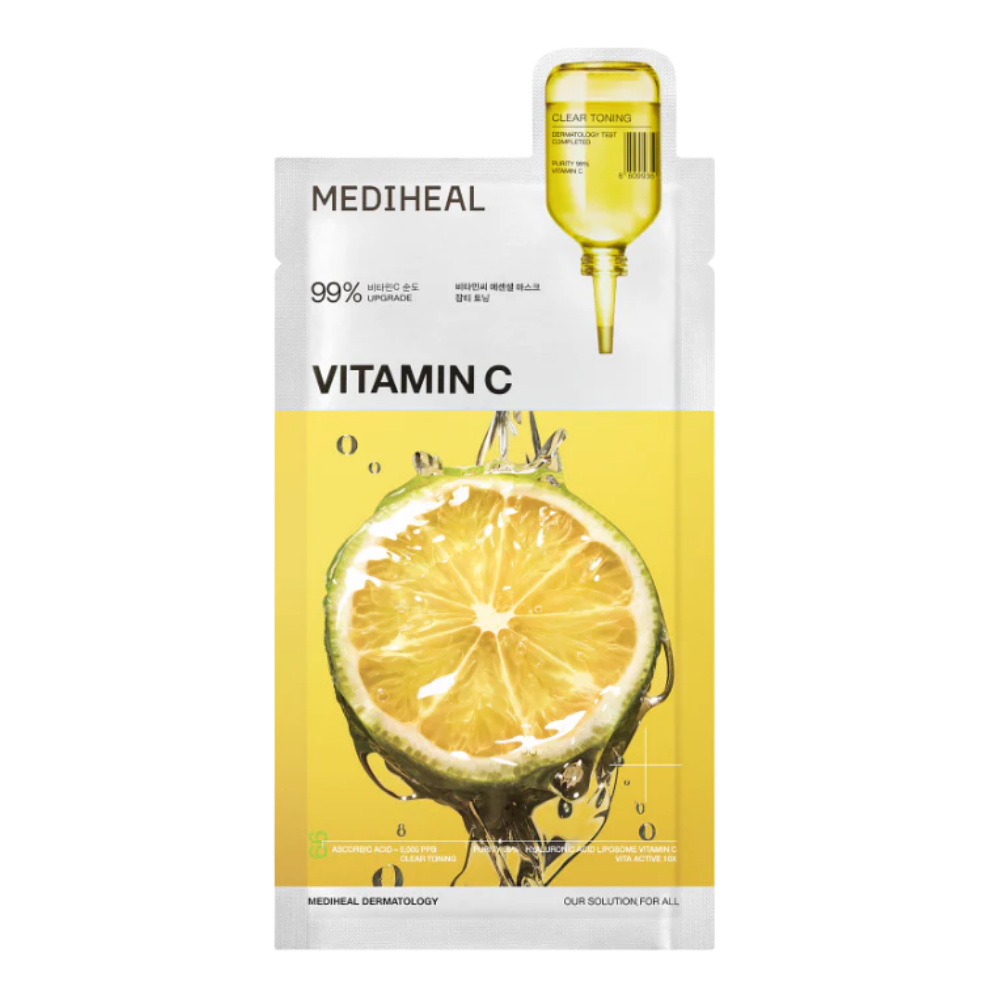 MEDIHEAL Vitamin C Essential Mask - Clear Toning (10 PCs)