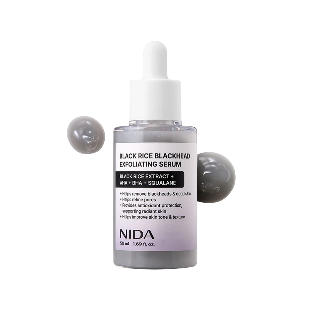 NIDA Black Rice Blackhead Exfoliating Serum (50ml)
