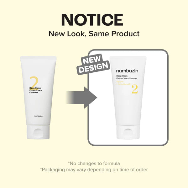 numbuzin No.2 Deep Clean Fresh Cream Cleanser (120ml)