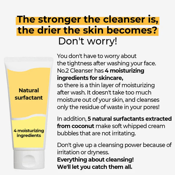 numbuzin No.2 Deep Clean Fresh Cream Cleanser (120ml)