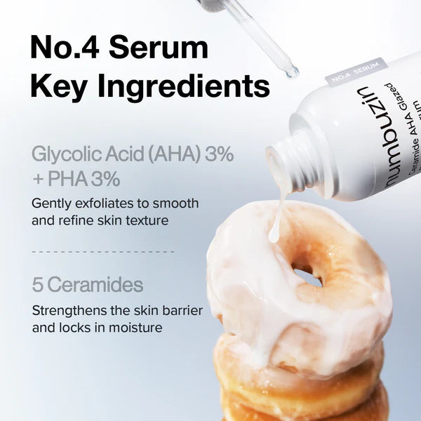numbuzin No.4 Ceramide AHA Glazed Skin Prep Serum