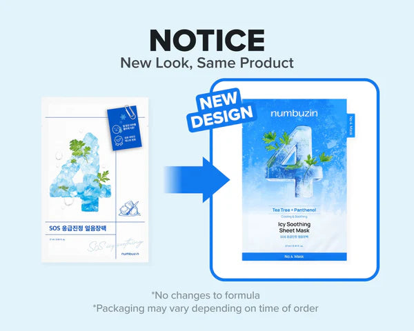 numbuzin No.4 Icy Soothing Sheet Mask