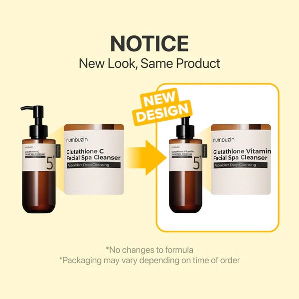numbuzin No.5+ Glutathione Vitamin Facial Spa Cleanser (200ml)