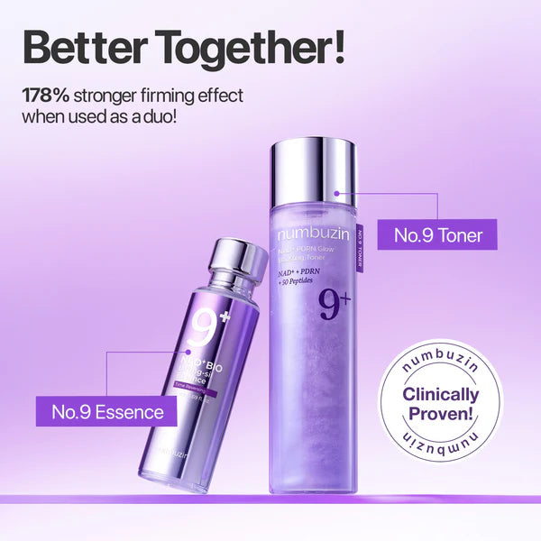 numbuzin No.9+ NAD+ PDRN Glow Boosting Toner (150ml)
