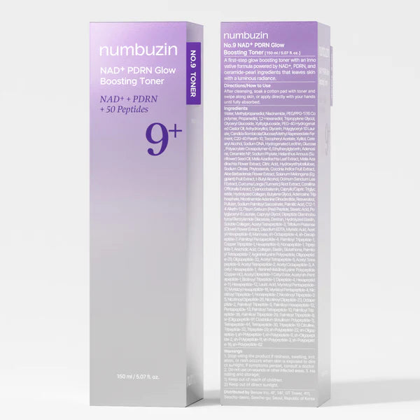 numbuzin No.9+ NAD+ PDRN Glow Boosting Toner (150ml)