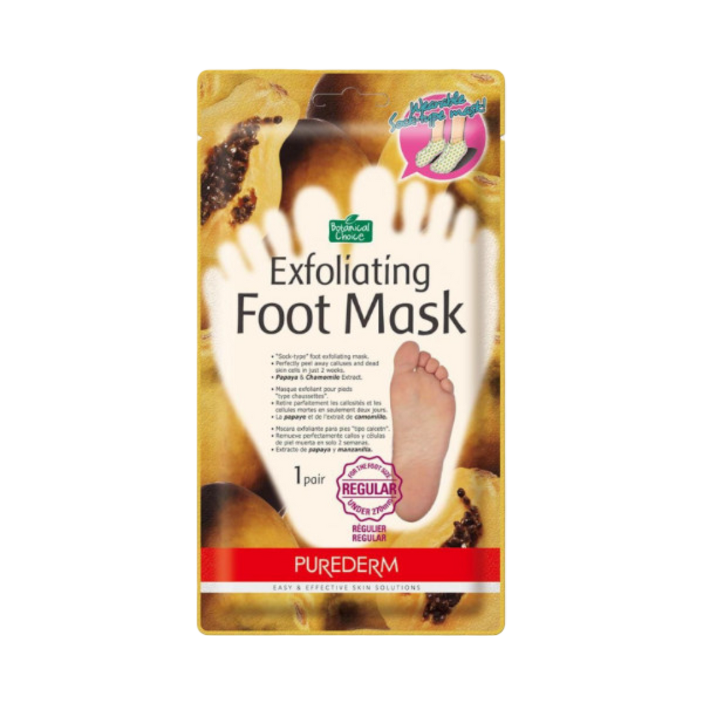 PUREDERM Exfoliating Foot Mask (1 pair) - Kiyoko Beauty