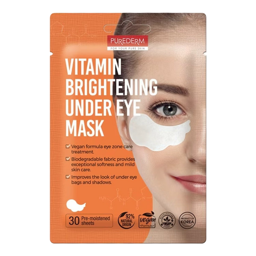 PUREDERM Vitamin Brightening Under Eye Mask (15 Pairs) - Kiyoko Beauty