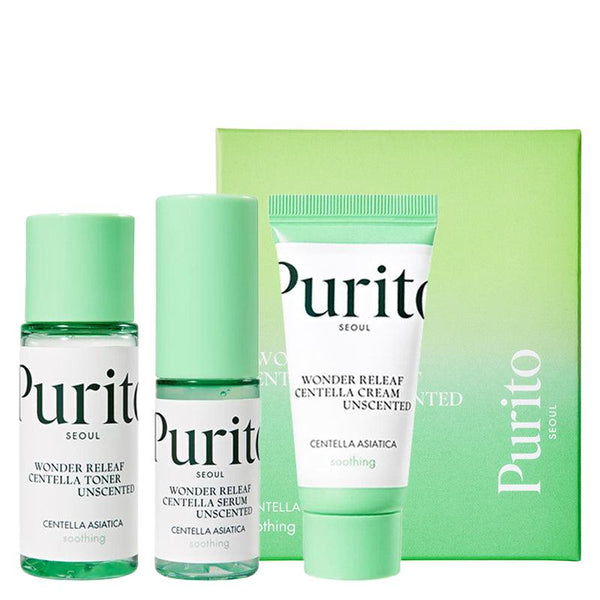 PURITO Wonder Releaf Centella Mini Kit Unscented (3pcs)