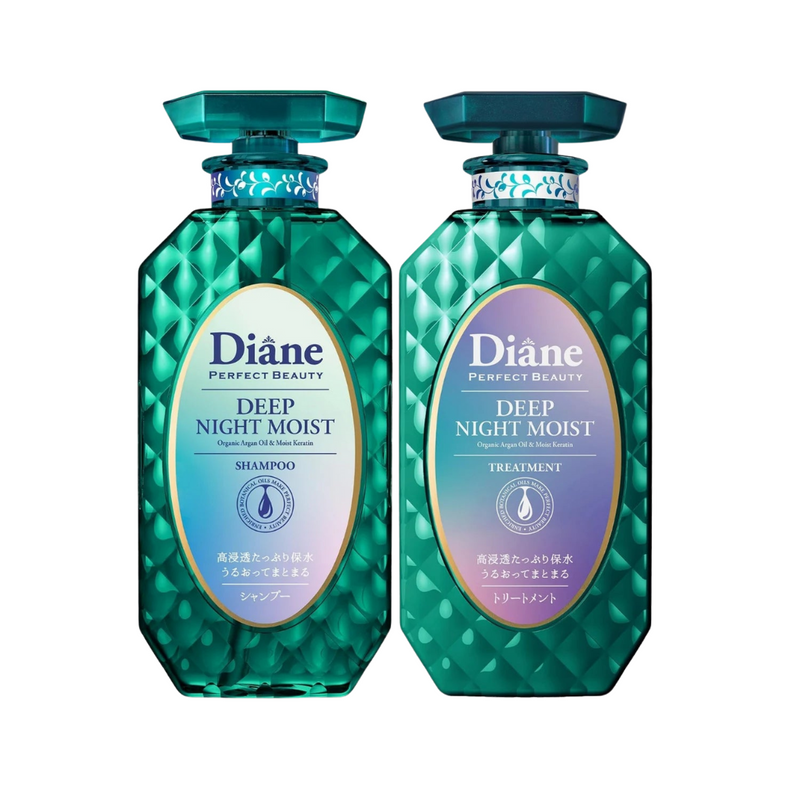 MOIST DIANE Perfect Beauty Deep Night Moist Hair Care Set (450ml x 2) - Kiyoko Beauty