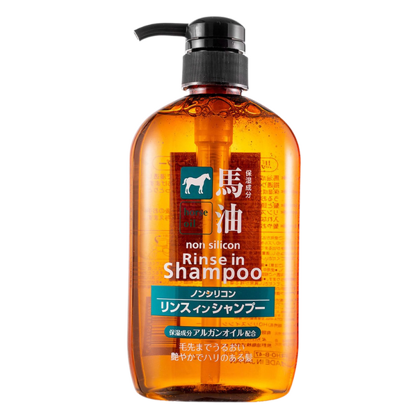 KUMANOYUSHI Horse Oil Non Silicone Rinse In Shampoo (600ml)
