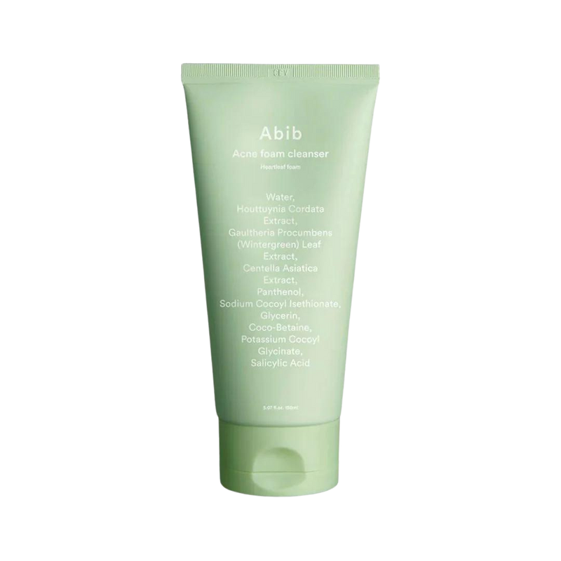 Abib Acne Foam Cleanser Heartleaf Foam (150ml) - Kiyoko Beauty