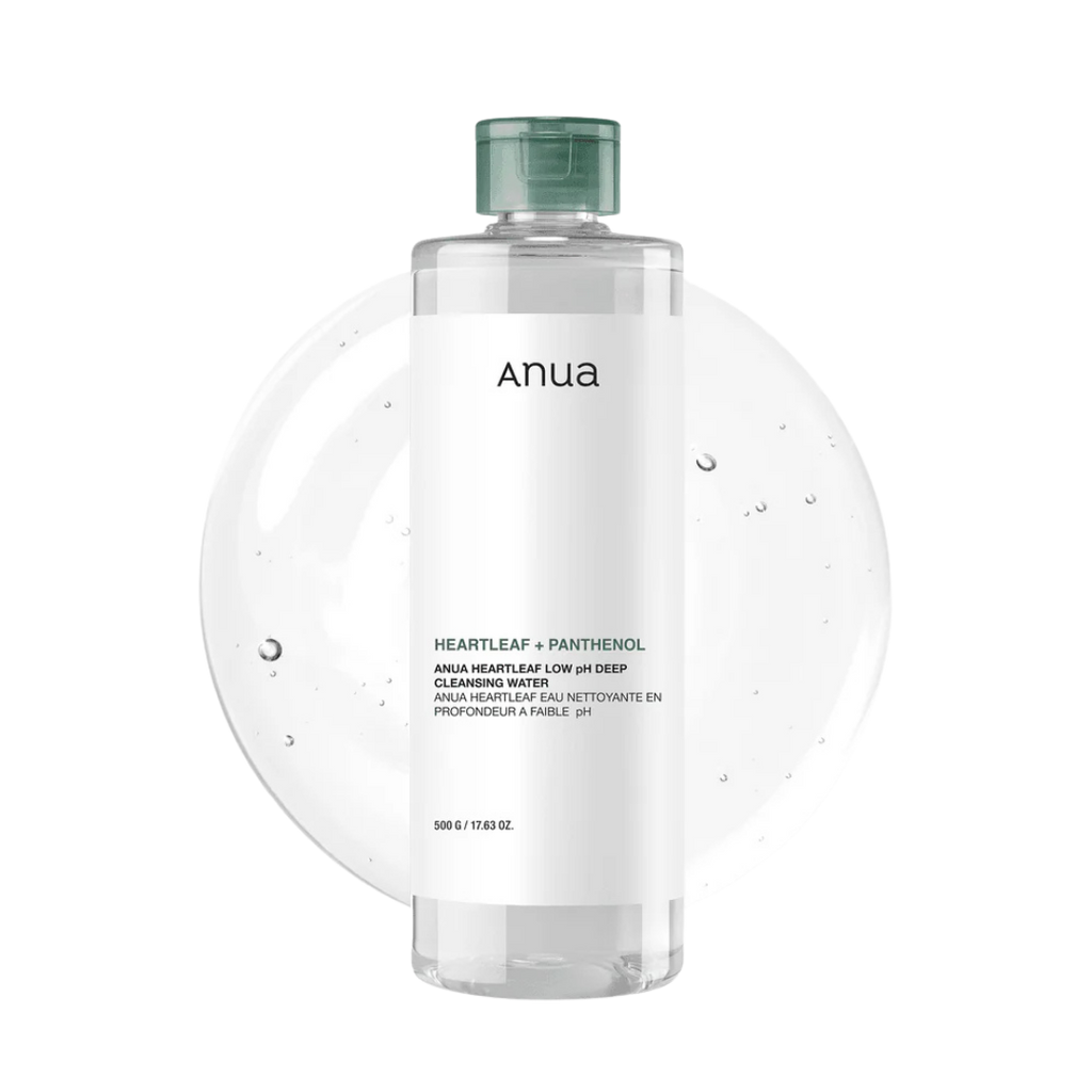 ANUA Heartleaf 87 Low pH Deep Cleansing Water (500g) - Kiyoko Beauty