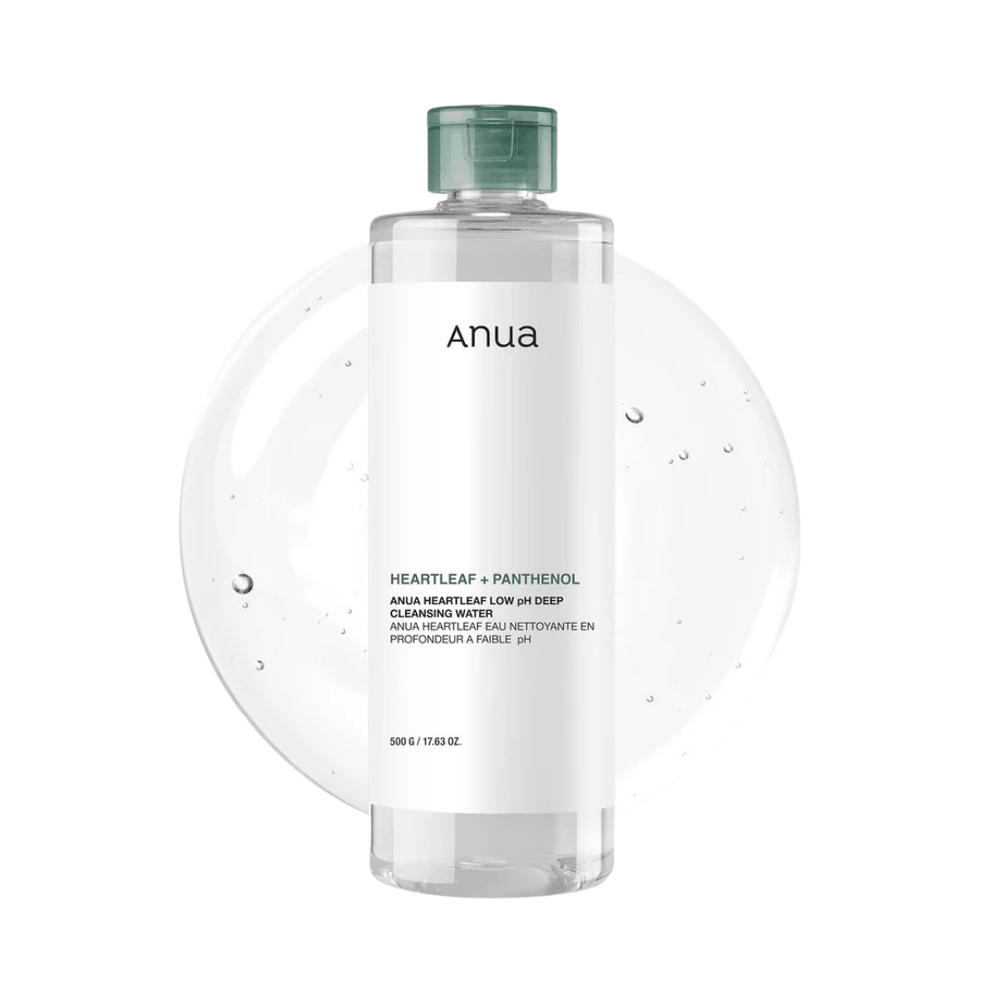 ANUA Heartleaf 87 Low pH Deep Cleansing Water (500g) - Kiyoko Beauty