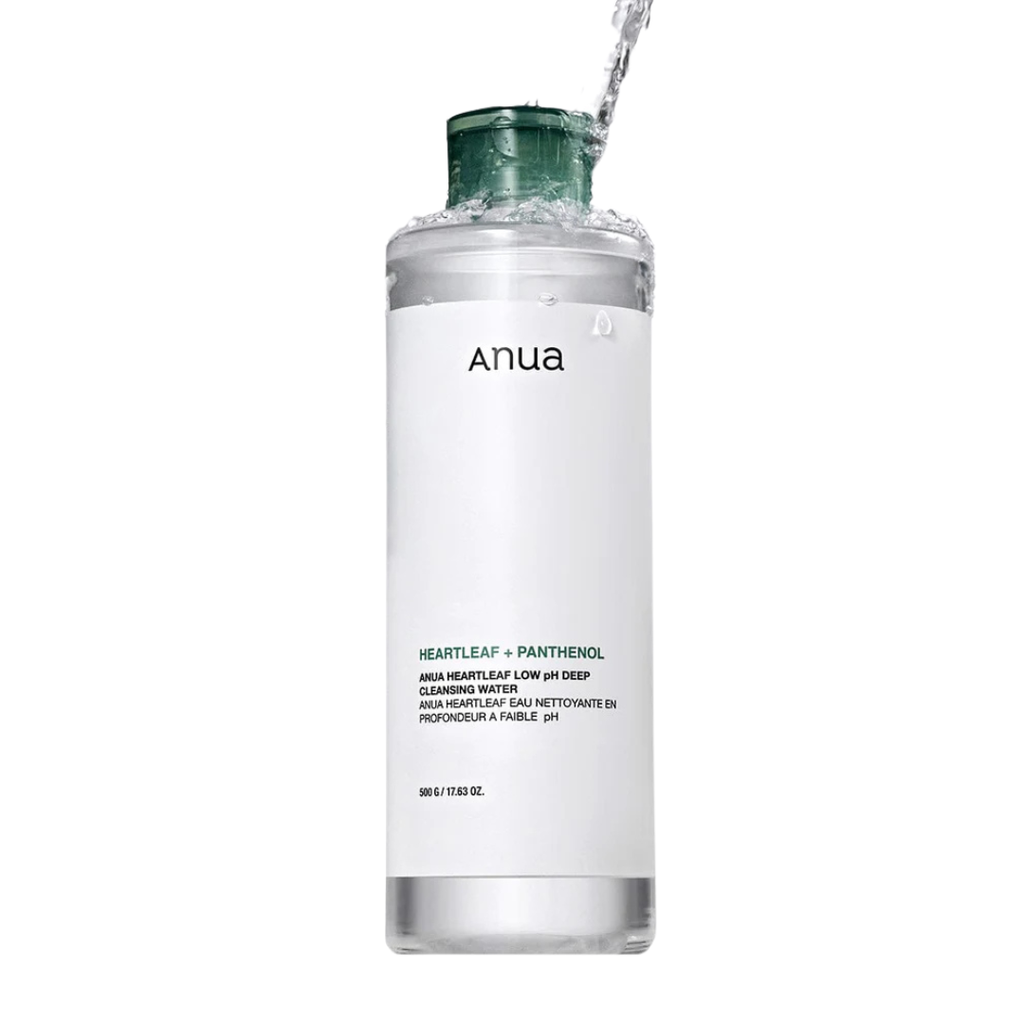 ANUA Heartleaf 87 Low pH Deep Cleansing Water (500g) - Kiyoko Beauty