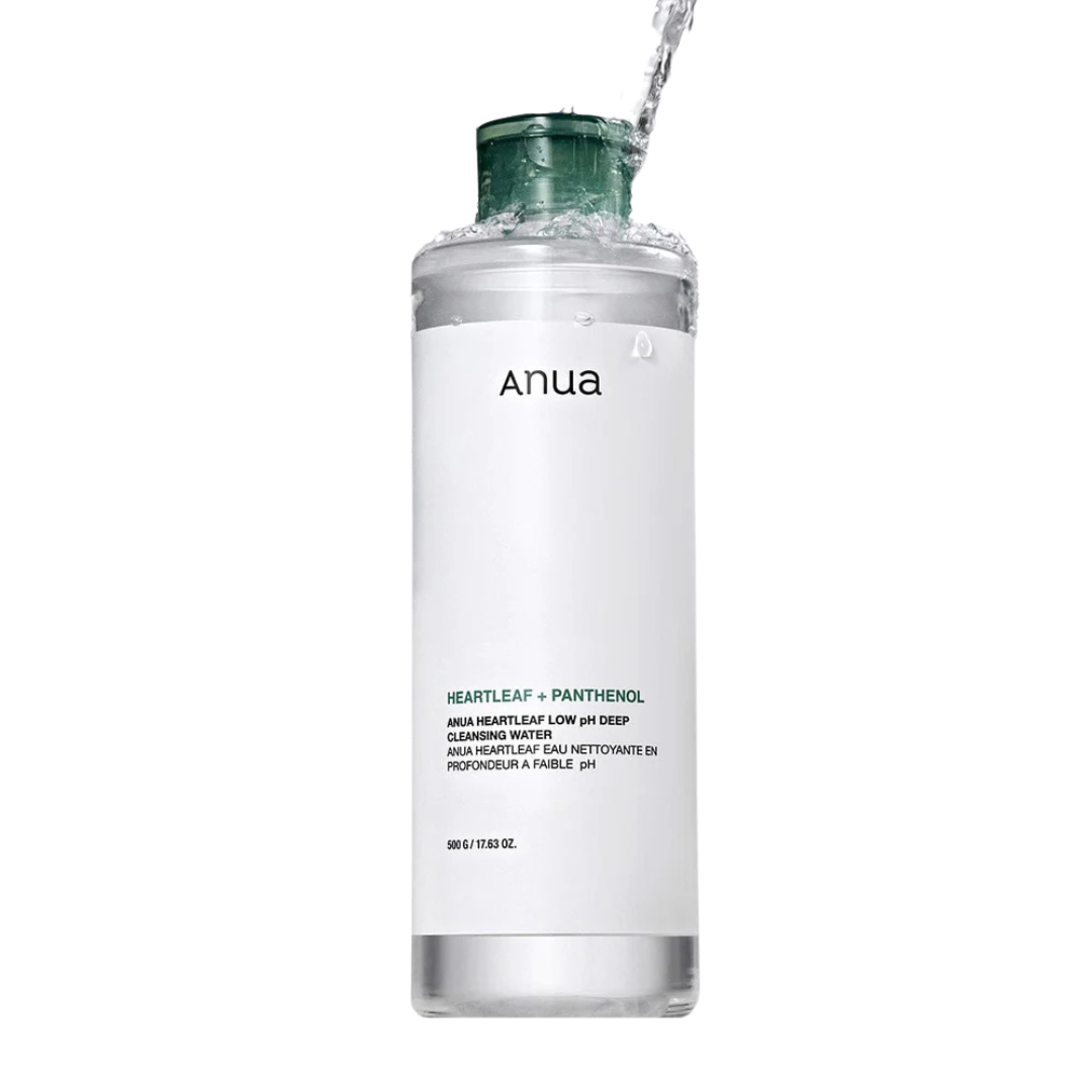 ANUA Heartleaf 87 Low pH Deep Cleansing Water (500g) - Kiyoko Beauty