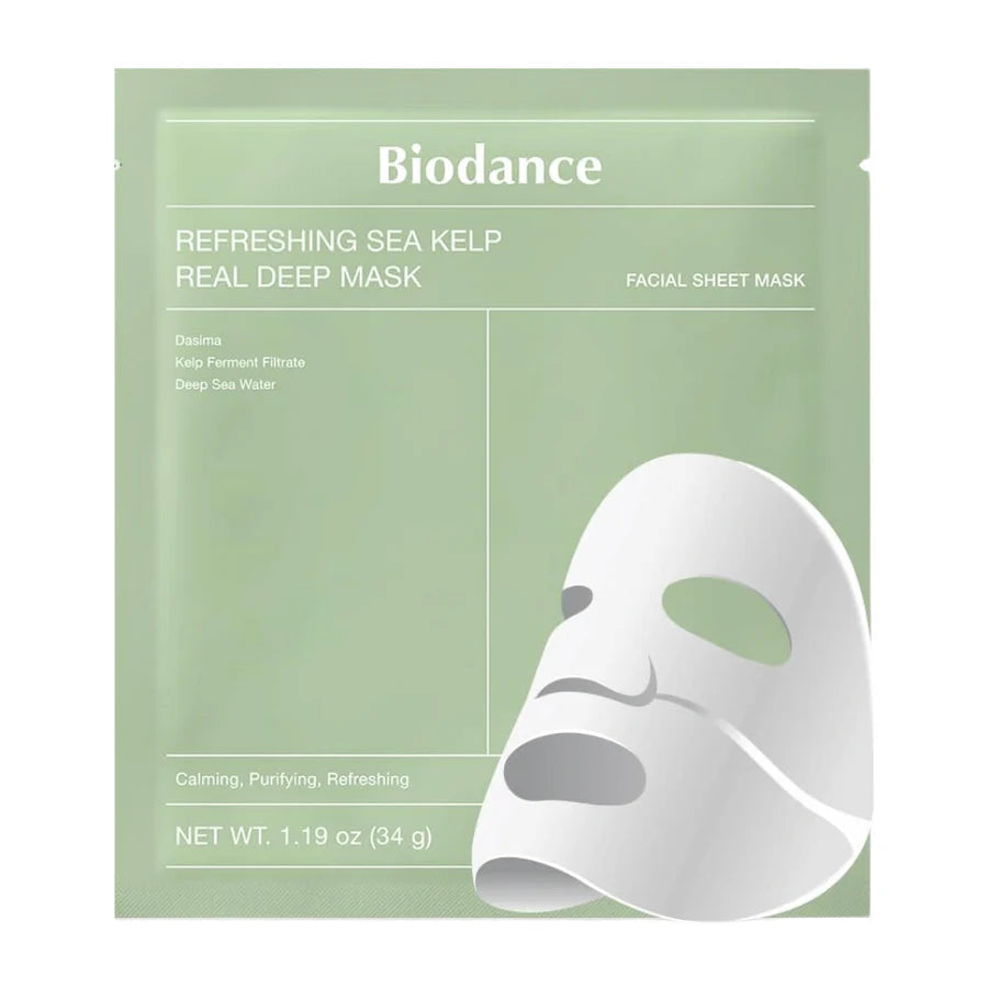 Biodance Refreshing Sea Kelp Real Deep Mask (4 PCs) - Kiyoko Beauty
