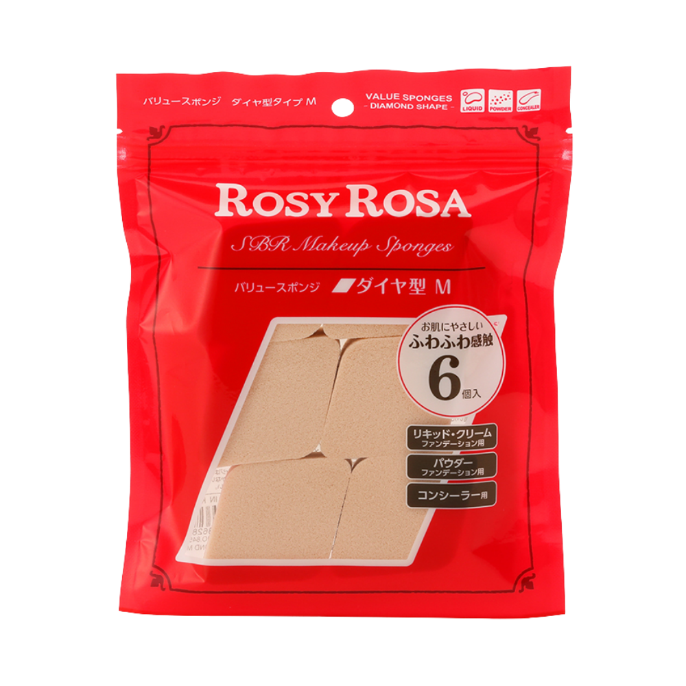 ROSY ROSA Value Sponge - Diamond M (6pcs)