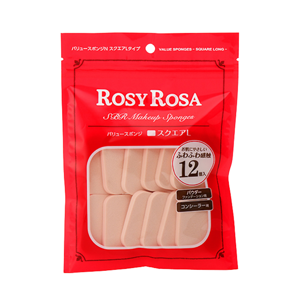 ROSY ROSA Value Sponge - N Square L (12pcs)