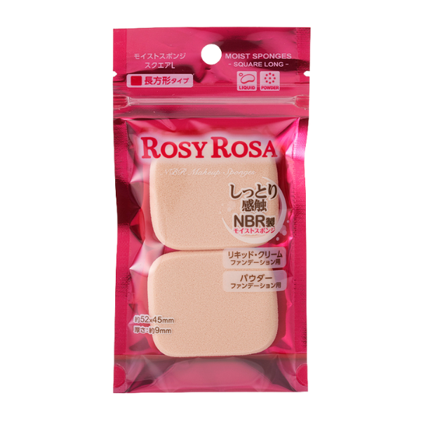 ROSY ROSA Moist Sponge - Square L - Kiyoko Beauty