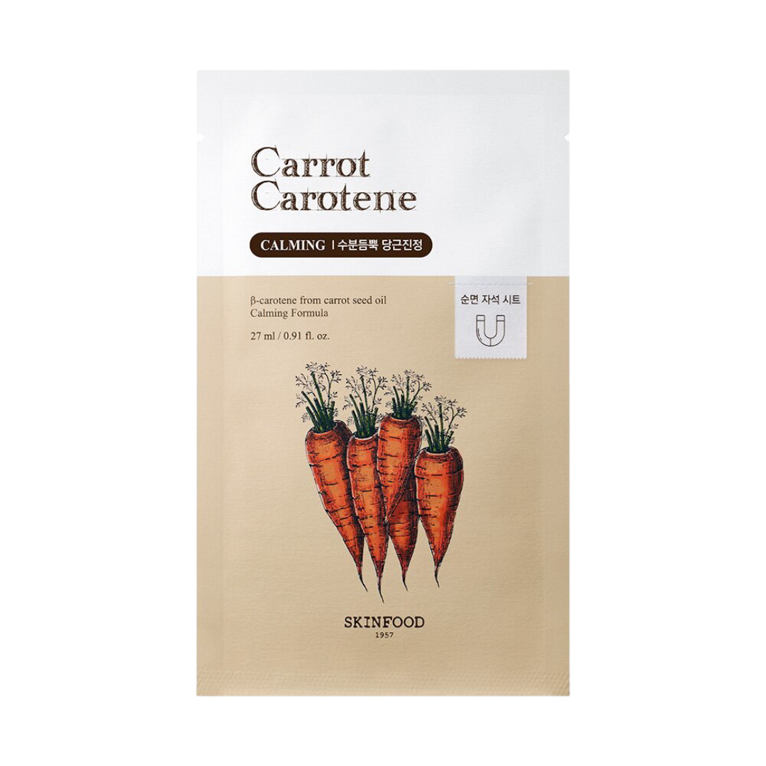 SKINFOOD Carrot Carotene Calming Mask Sheet (1 pc) - Kiyoko Beauty