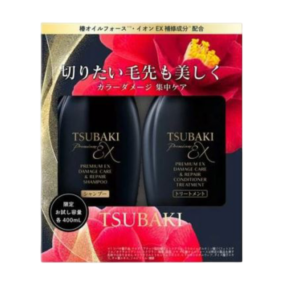 Shiseido Tsubaki Premium EX Damage Care & Repair Shampoo & Conditioner Set (2x400ml)