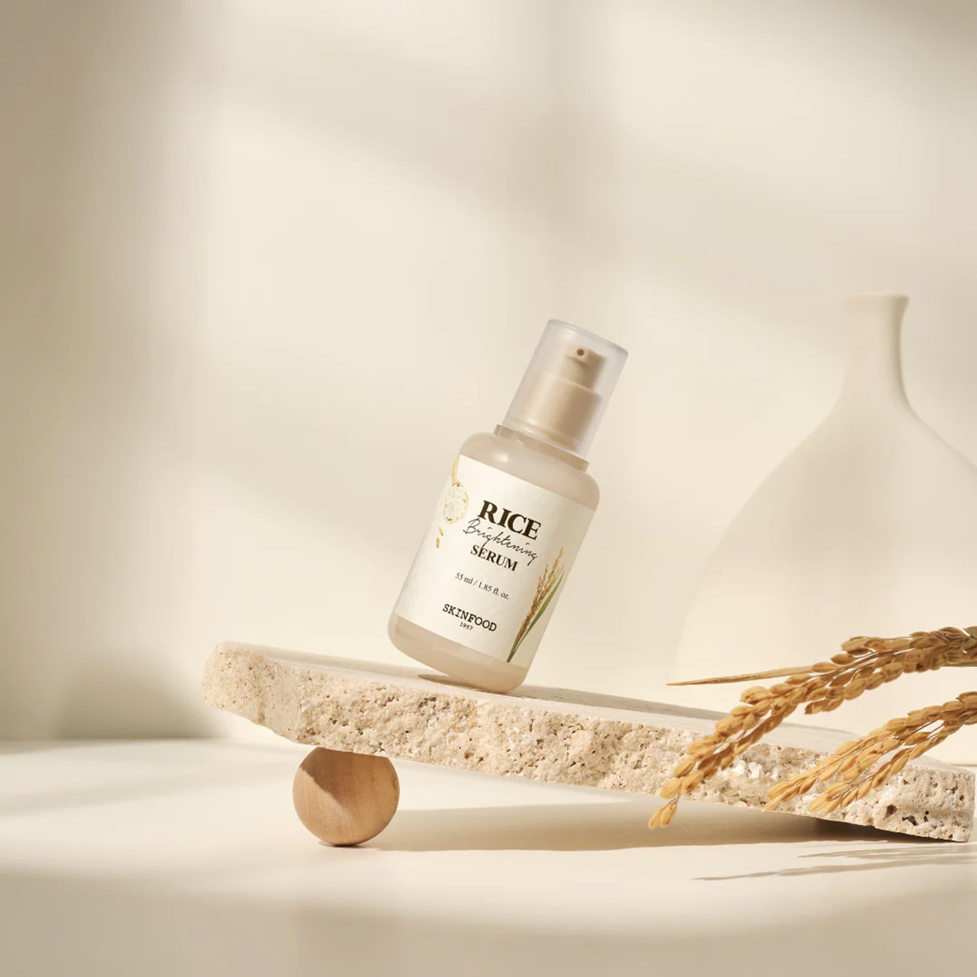 SKINFOOD Rice Brightening Serum (55ml) - Kiyoko Beauty