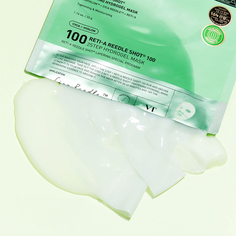VT Reti-A Reedle Shot 100 2-Step Hydrogel Mask (1 PC) - Kiyoko Beauty