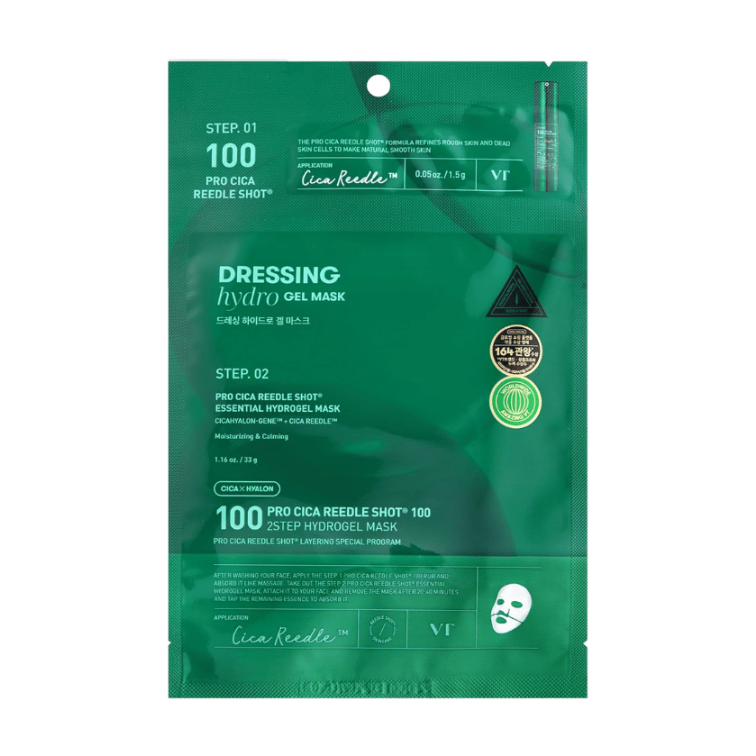 VT Pro Cica Reedle Shot 100 2-Step Hydrogel Mask (1 PC) - Kiyoko Beauty