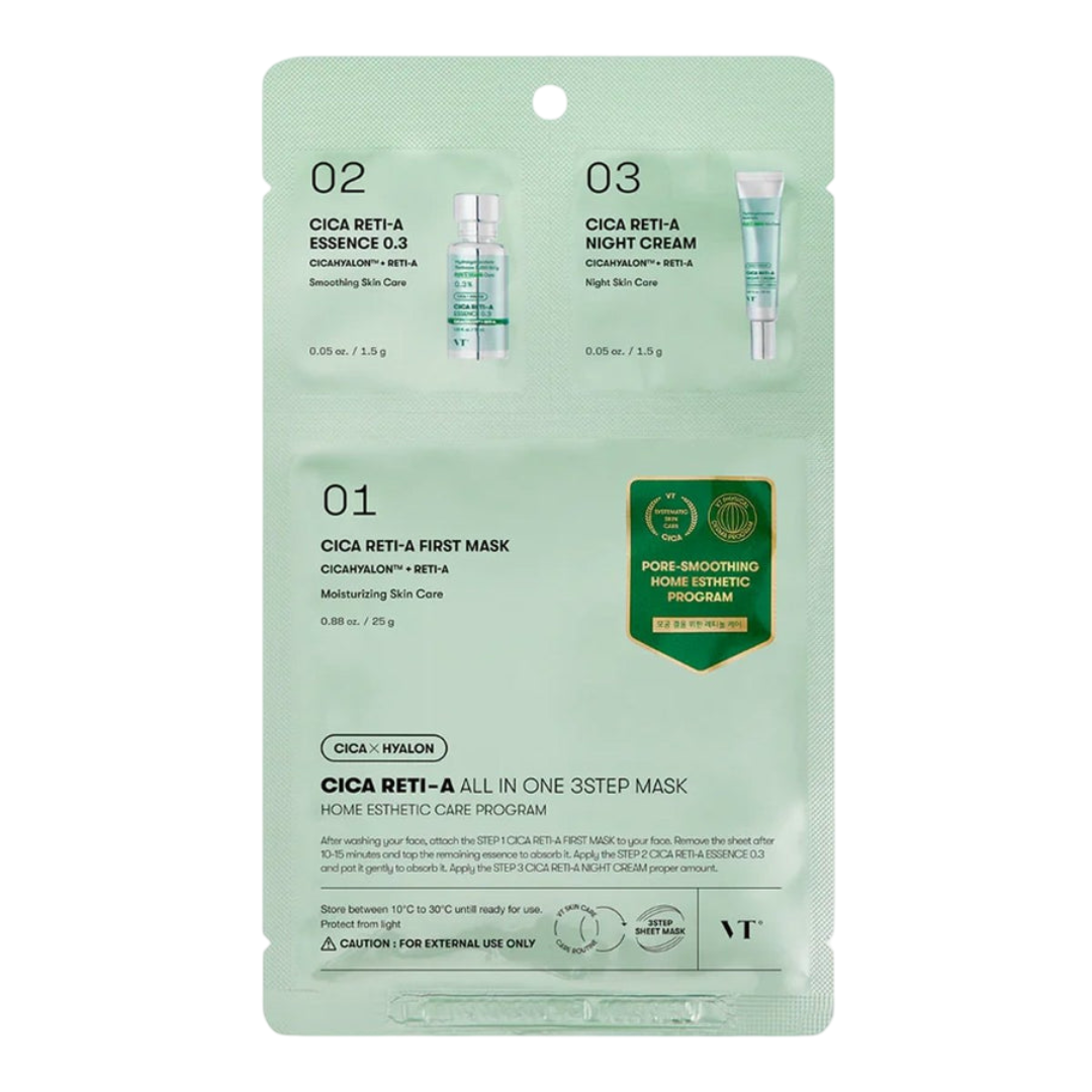 VT Cica Reti-A All-In-One 3-Step Mask (1 PC) - Kiyoko Beauty